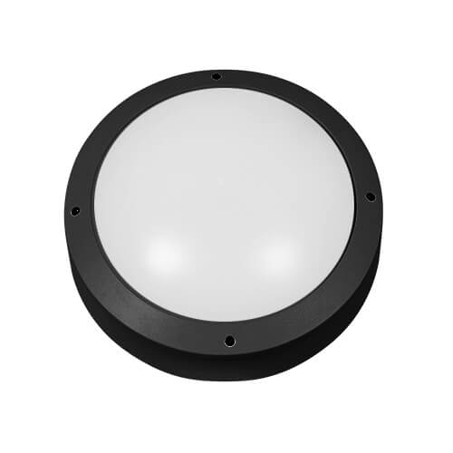 Bunkalite LED, IP65, black with integral motion sensor