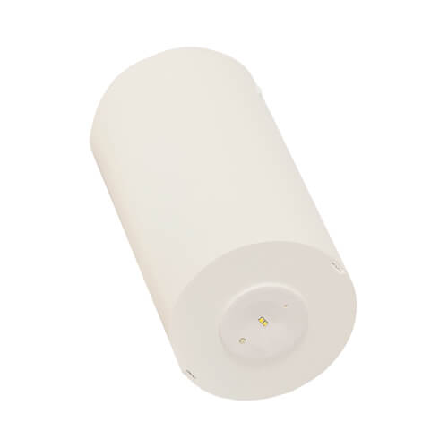 L10 Lifelight PRO,Maintained, Surface mount, cylinder, White. Separate switched active on/off control of LED's