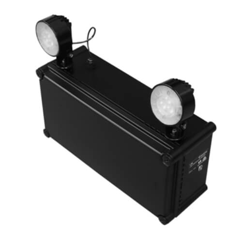 L10 Weatherproof Supalite LED Emergency Floodlight, Clevertest Plus, Black